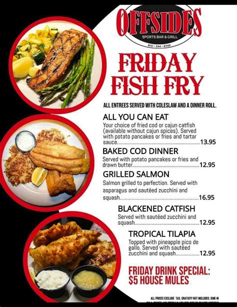friday fish fry specials near me